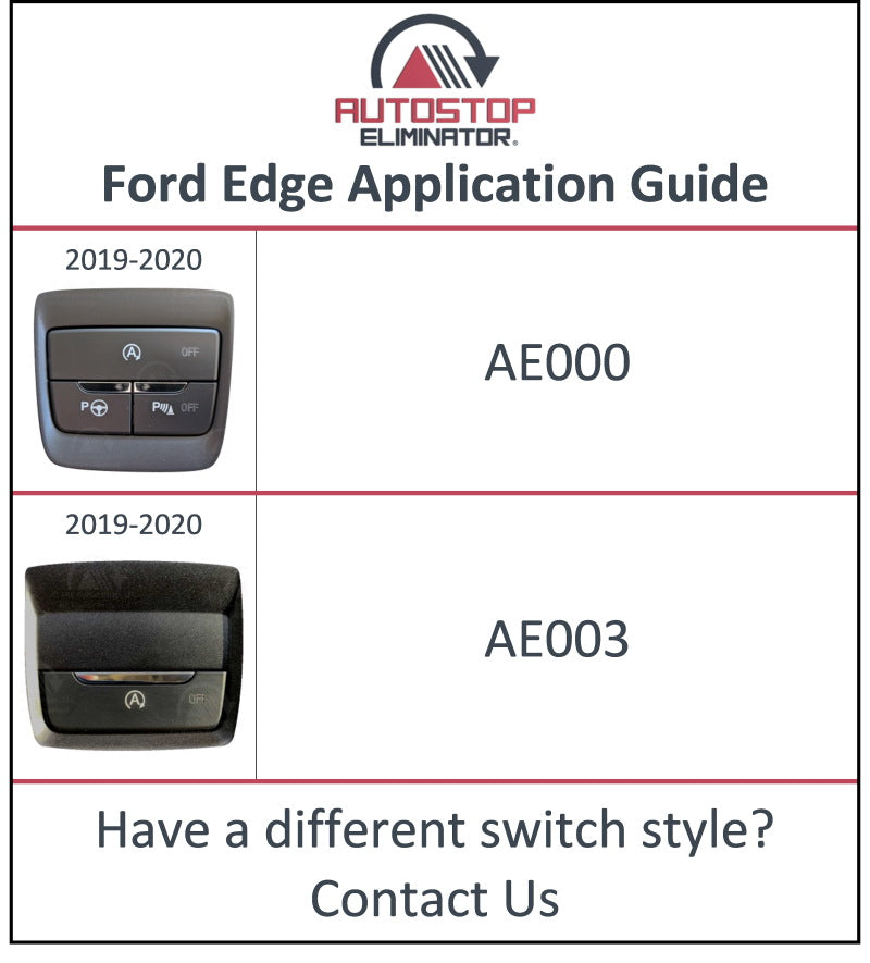 2019-2020 Ford Edge Autostop Eliminator