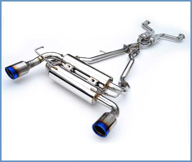 Invidia 02-08 Nissan 350z Gemini Rolled Titanium Tip Cat-back Exhaust