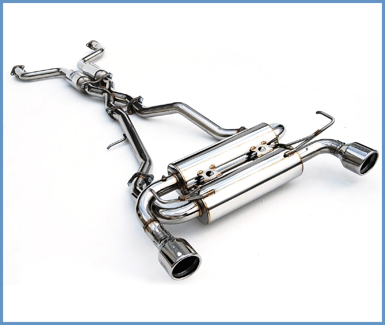 Invidia 02-08 Nissan 350z Gemini Rolled Stainless Steel Tip Cat-back Exhaust