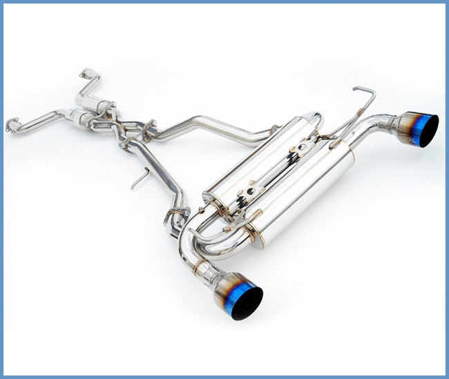 Invidia 02-08 Nissan 350z Gemini Single Layer Titanium Tip Cat-back Exhaust