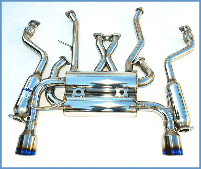 Invidia 03-08 Infiniti G35 Coupe Gemini Single Layer Titanium Tip Cat-back Exhaust