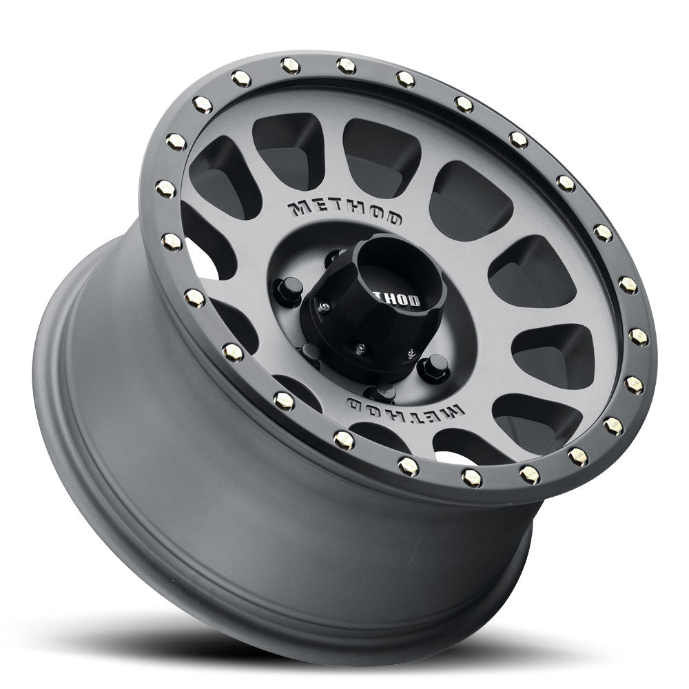 Method MR305 NV 16x8 / 0mm Offset / 6x5.5 BP / 108mm CB / Titanium - Matte Black Lip