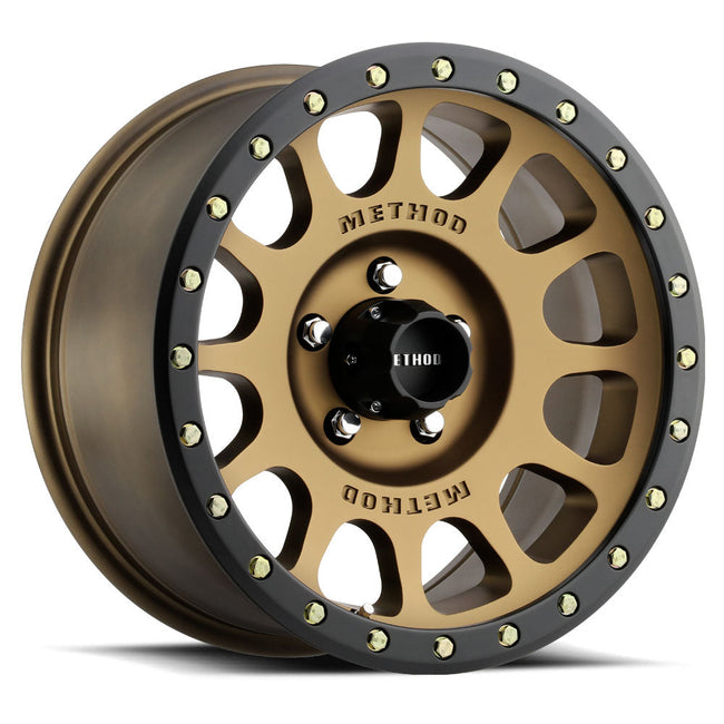 Method MR305 NV 17x8.5 25mm Offset 5x5 94mm CB Method Bronze Black Street Loc Wheel