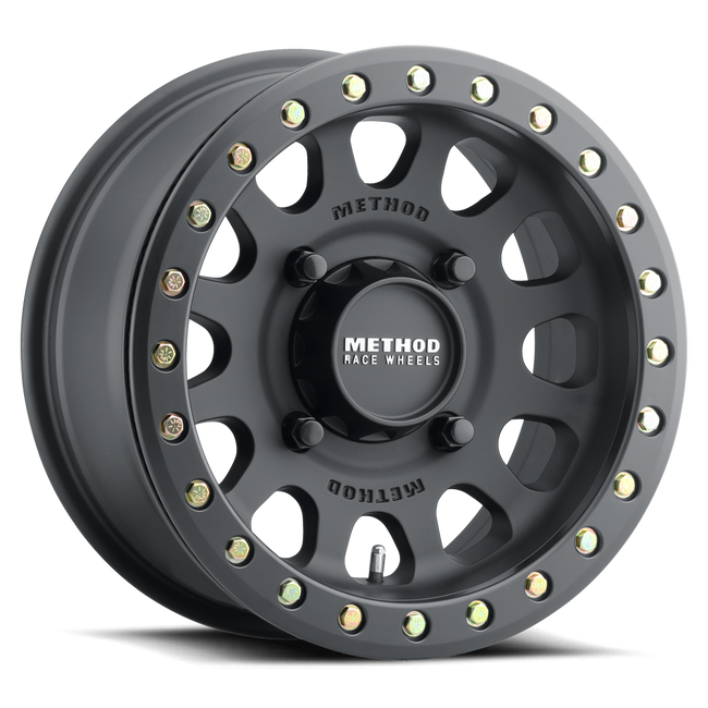 Method MR401 UTV Beadlock 15x7 5+2 38mm Offset 4x156 132mm CB Matte Black Wheel
