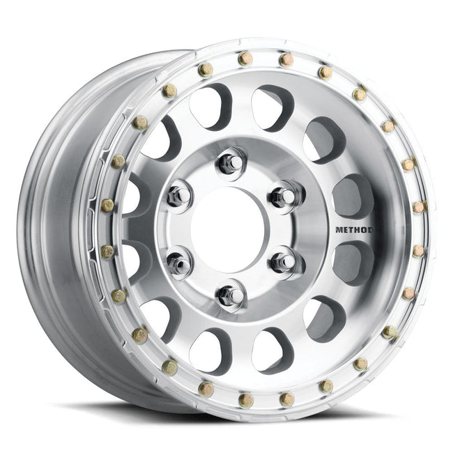 Method MR103 Beadlock 17x9 -12mm Offset 8x6.5 130.81mm CB Raw Machined w/BH-H24125 Wheel
