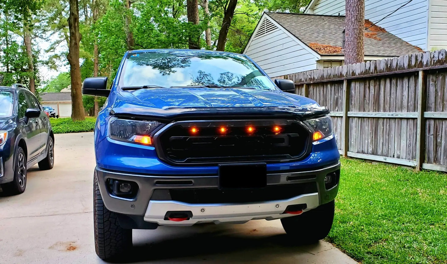 Custom Auto Works 2019-2023 Ford Ranger Raptor Style Grill Light For Ford Performance Grill