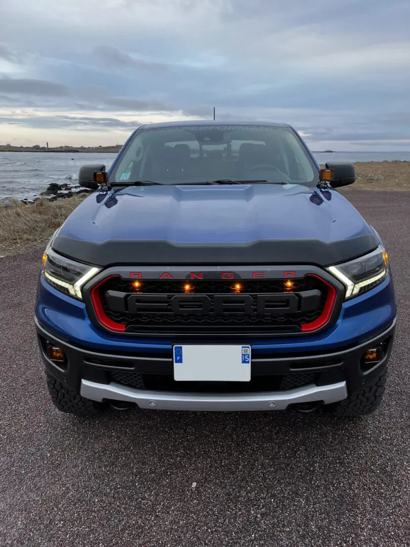 Custom Auto Works 2019-2023 Ford Ranger Raptor Style Grill Light For Ford Performance Grill