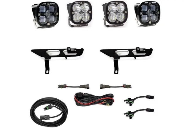 Baja Designs 2021-2022 Ford 150 With DRL Fog Pocket Kit SAE Clear / Sport DC With Toggle Switch