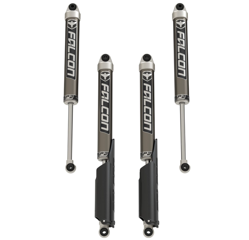TeraFlex 2020-2025 Jeep Gladiator JT HD Falcon SP2 2.1 Monotube Shock Kit (2–3.5” Lift)