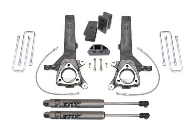 MaxTrac 04-18 Nissan Titan 2WD 4in/2in MaxPro Elite Spindle Lift Kit w/FOX Shocks