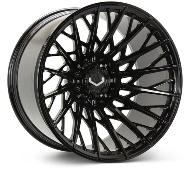 Vossen VFX-02T 22x10 - 8x165.1 - ET18 - Super Deep - 125.1 - Gloss Black Wheel