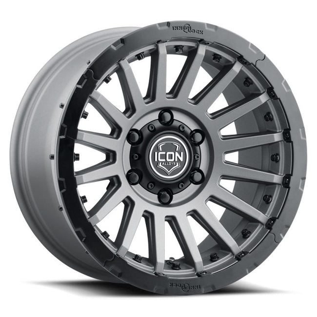 ICON Recon Pro 17x8.5 6x5.5 0mm Offset 4.75in BS 106.1mm Bore Charcoal Wheel