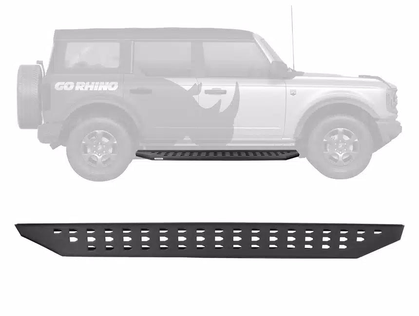 Go Rhino 2021+ Ford Bronco 4 Door (Excludes Sport Models) RB20 Complete Kit - Textured Black