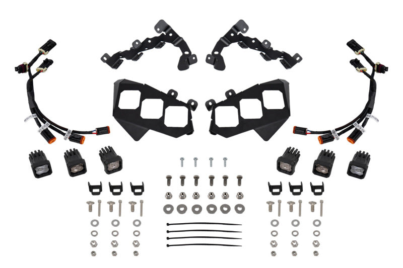 Diode Dynamics 17-24 Can-Am Maverick X3 C1 Headlamp Kit - Sport White ABL (Pair)