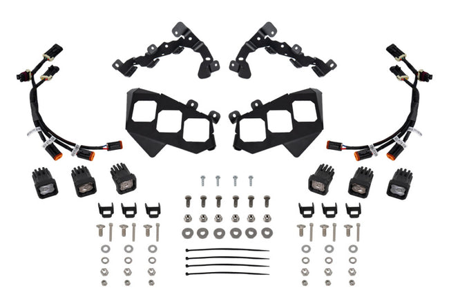 Diode Dynamics 17-24 Can-Am Maverick X3 C1 Headlamp Kit - Pro White ABL (Pair)