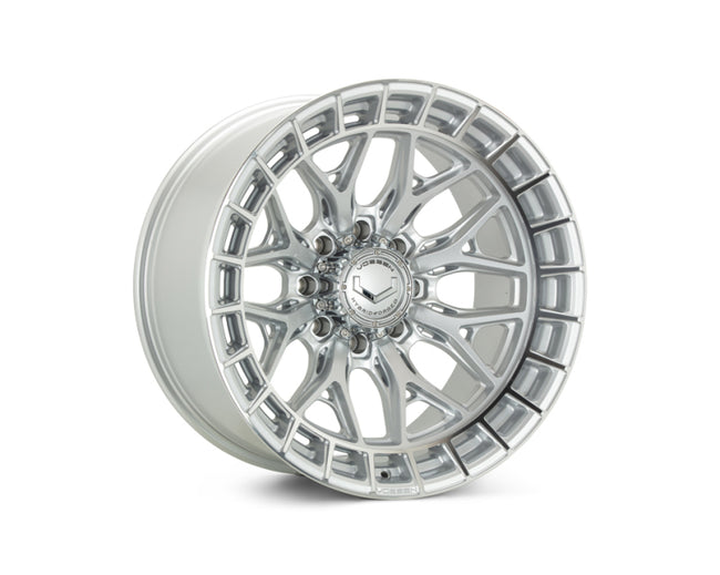 Vossen HFX-1 20x9 - 8x180 - ET0 - Deep Face - 124.3 - Silver Polished Wheel