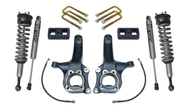 MaxTrac 15-18 Chevrolet Colorado 2WD 6.5in/3in MaxPro Elite Spindle Lift Kit w/FOX Shocks