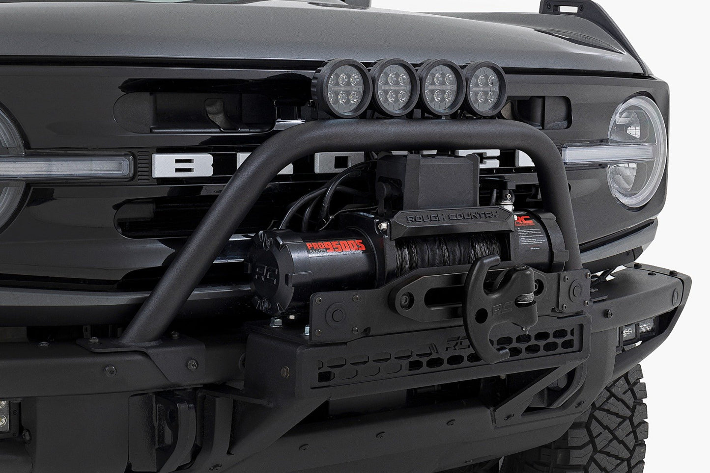 Safari Bar | 6.5 Inch Round LED | OE Modular Steel | Ford Bronco 4WD (21-25)