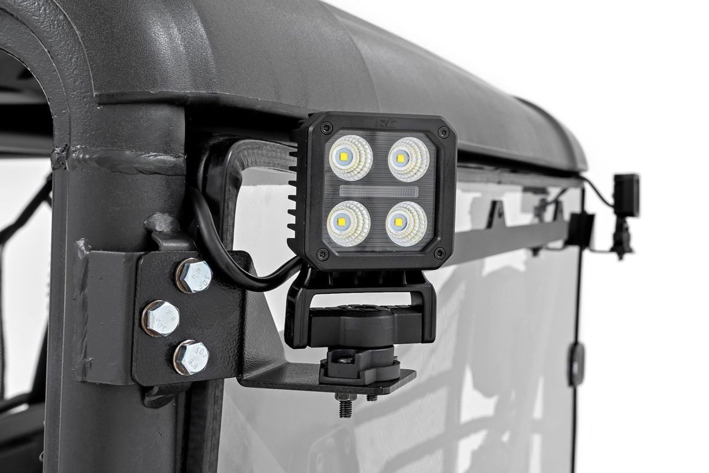 LED Light Kit | Rear Mount | 2" Black Pair | Amber DRL | CFMOTO UFORCE 1000