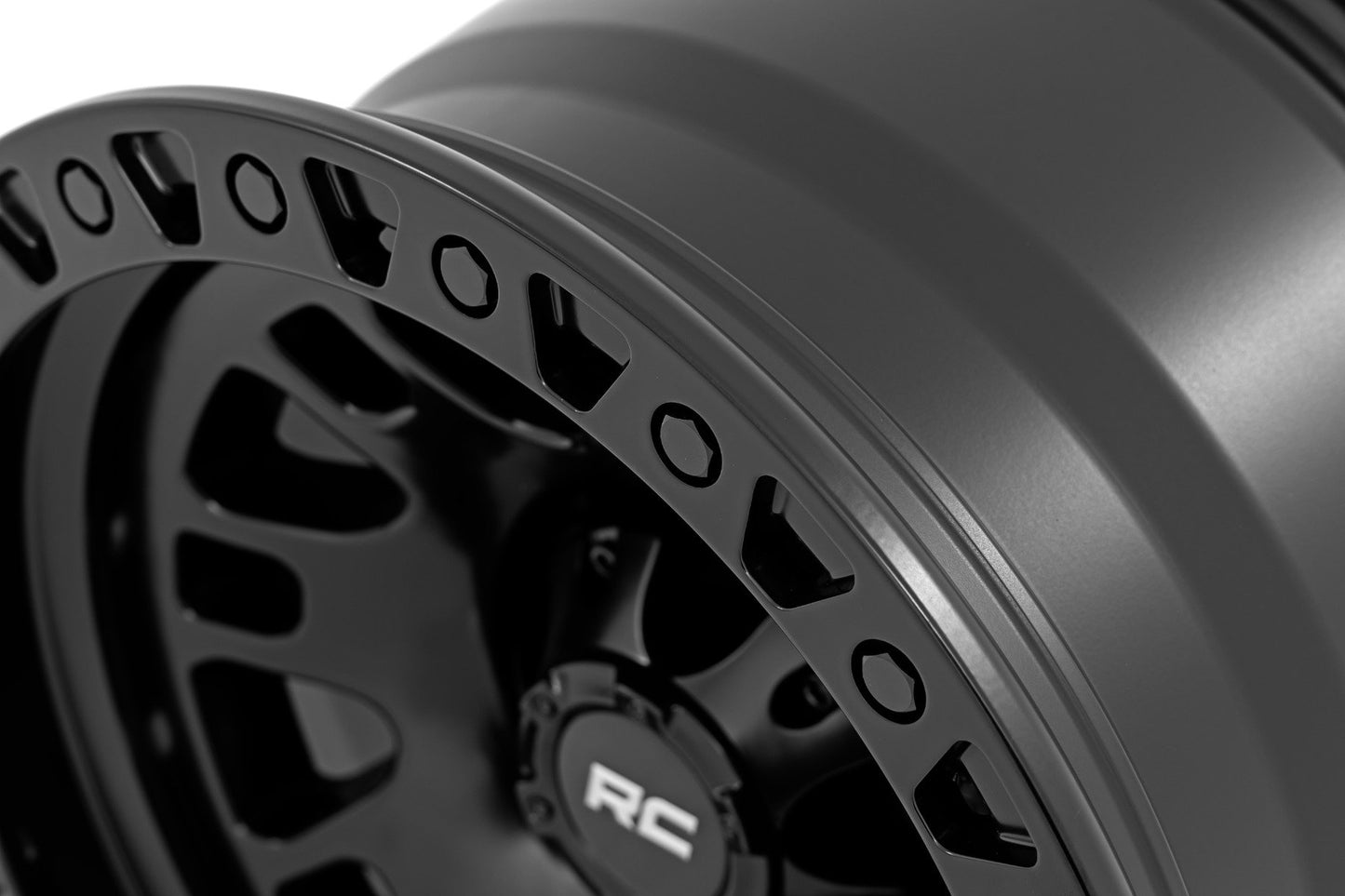 Rough Country 82 Series Wheel | One-Piece | Semi Gloss Black | 18x9 | 5x5 | 0mm