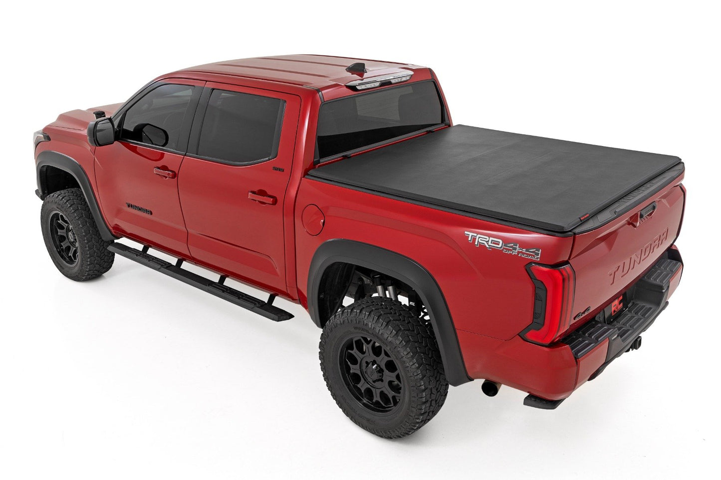 Soft Tri-Fold Bed Cover | 5'7" Bed | with and w/o OE Rail | Toyota Tundra (22-25)