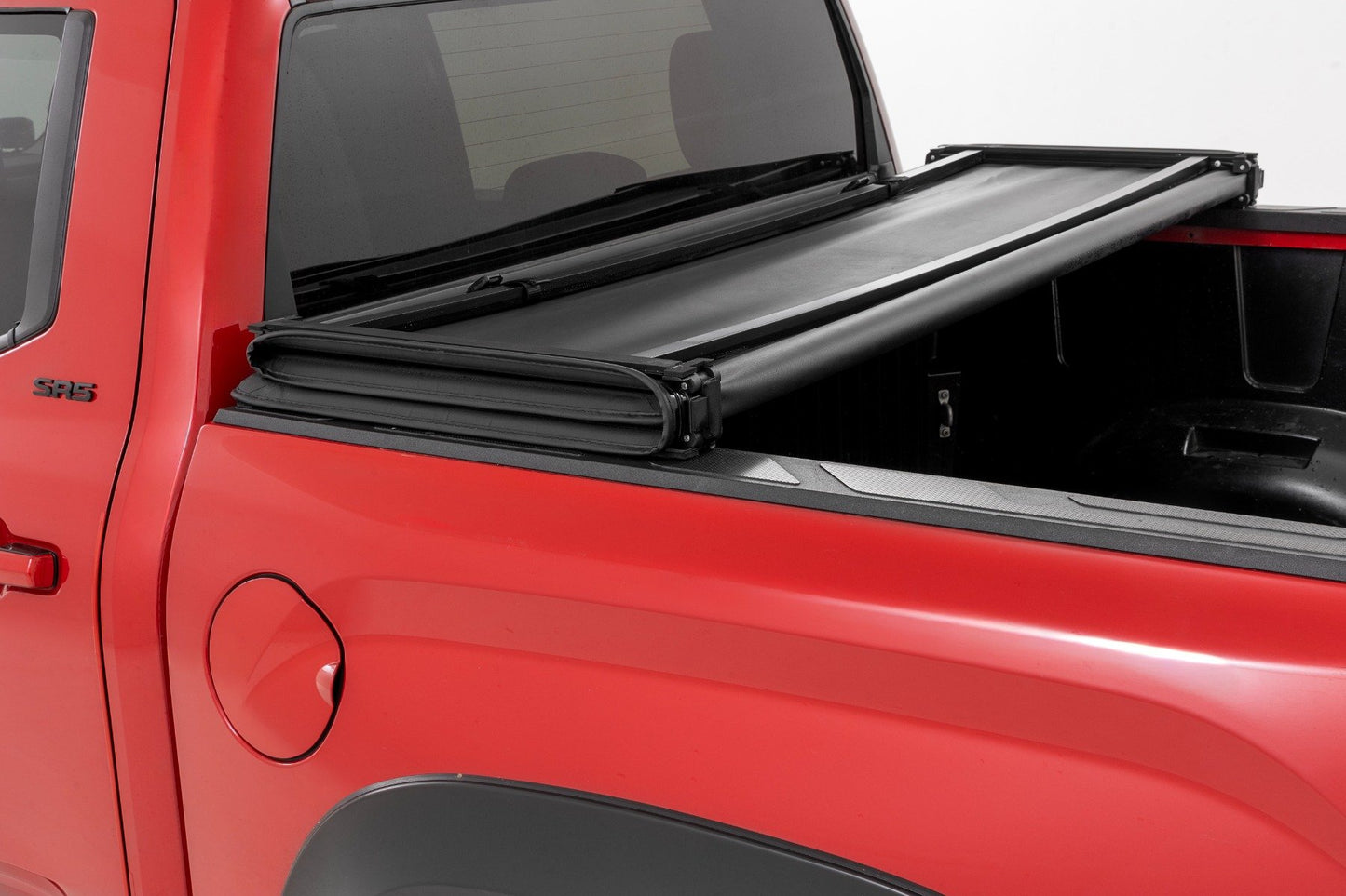 Soft Tri-Fold Bed Cover | 5'7" Bed | with and w/o OE Rail | Toyota Tundra (22-25)