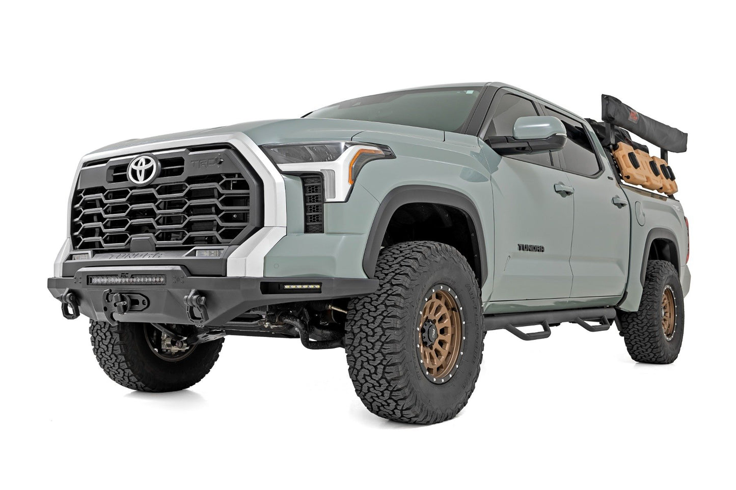 Hybrid Front Bumper | 12000S | Blk LED w/ Amber DRL | Toyota Tundra (22-26)