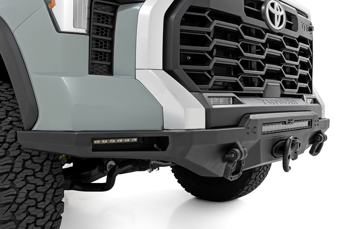 Hybrid Front Bumper | 12000S | Blk LED w/ Amber DRL | Toyota Tundra (22-26)