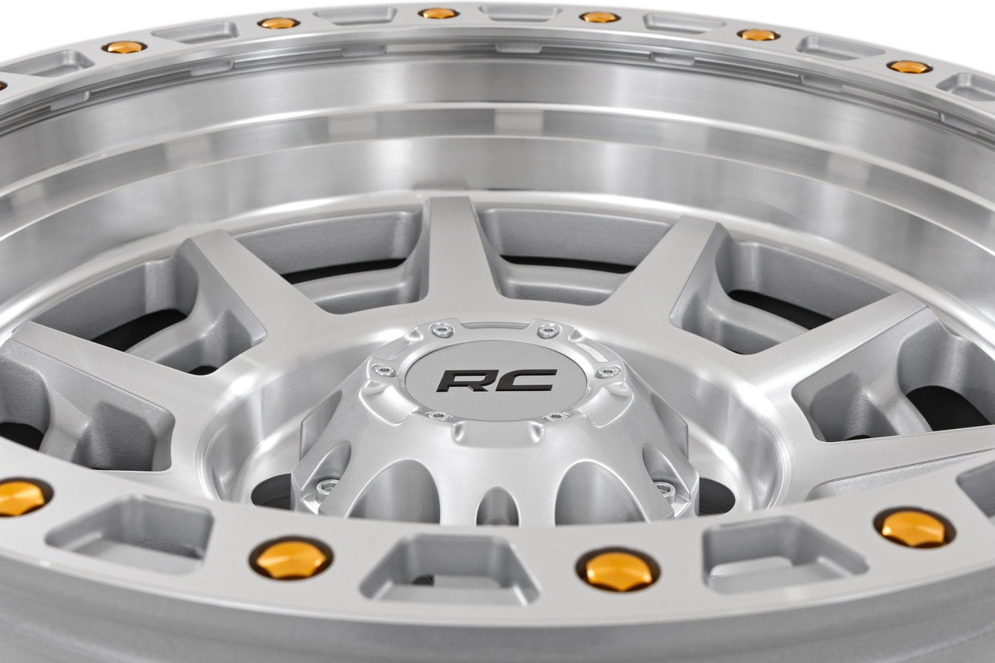 Rough Country 85 Series Wheel | Simulated Beadlock | Full Machine | 17x9 | 8x6.5 | +0