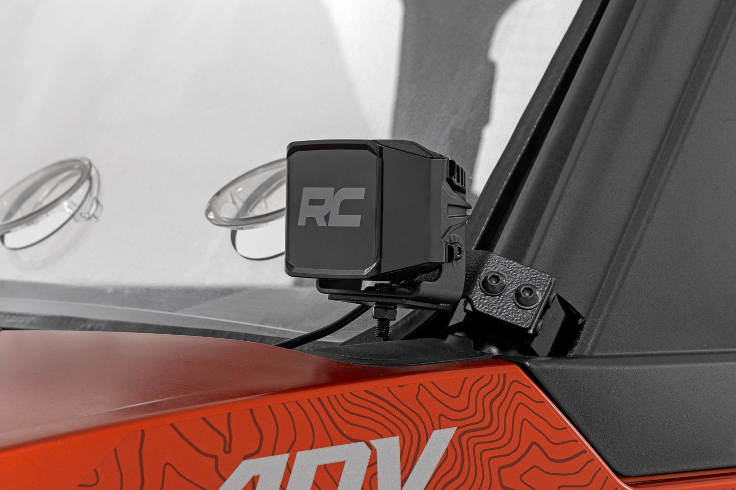LED Light Kit | Front Mount | 2" Black Pair | White DRL | Polaris XPEDITION ADV 5