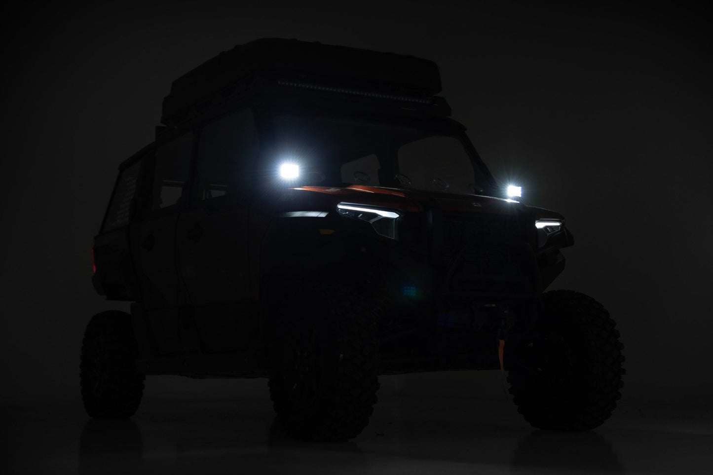 LED Light Kit | Front Mount | 2" Black Pair | Amber DRL | Polaris XPEDITION ADV 5