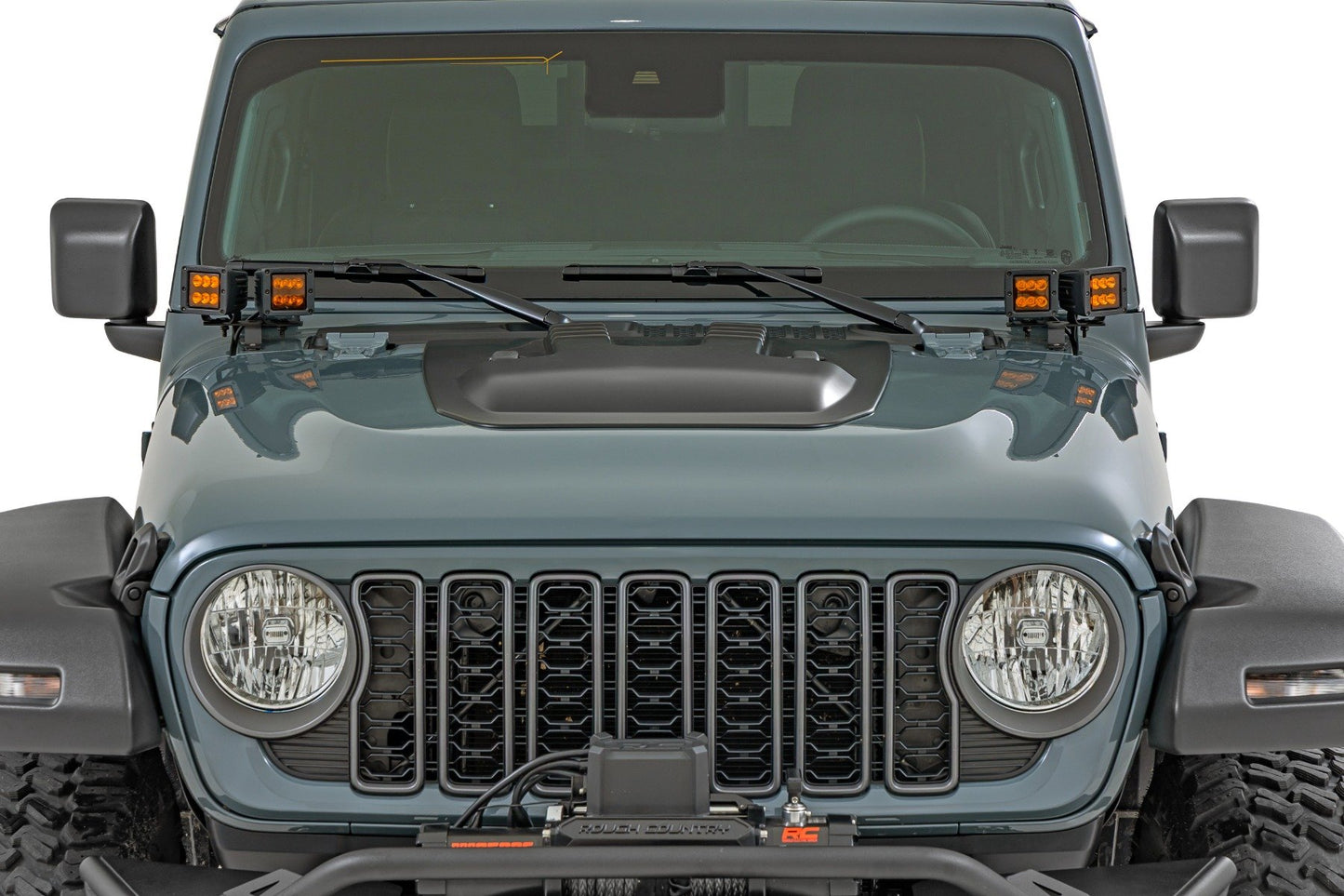 Hood Scoop | PDN Sting Gray | Jeep Gladiator JT/Wrangler JL 4WD (2018-2026)