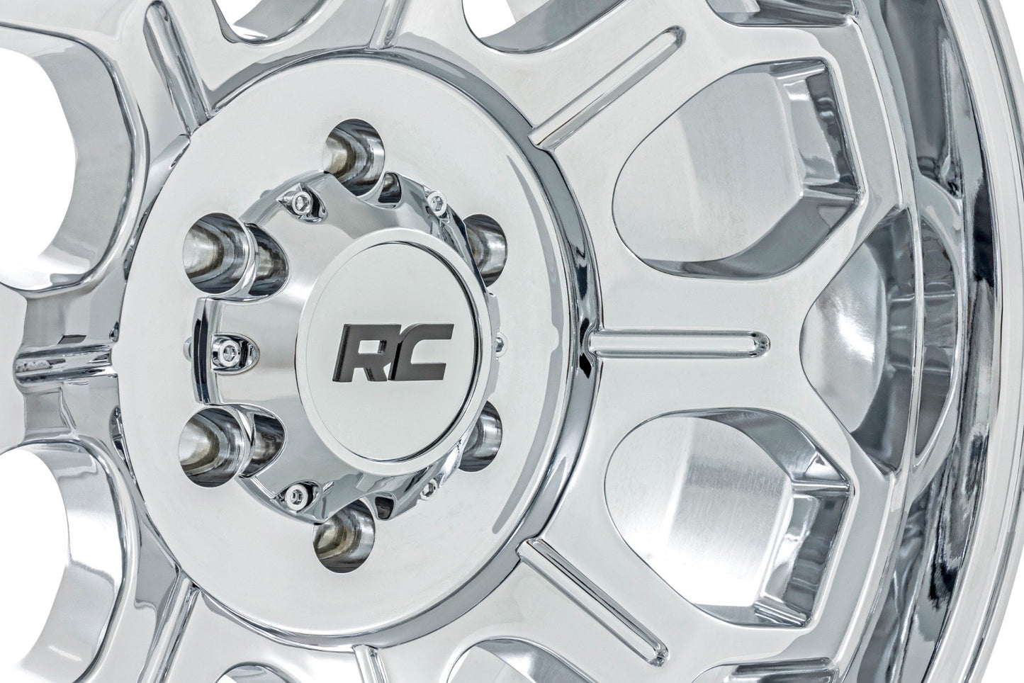 Rough Country 77 Series Wheel | One-Piece |Chrome | 22x12 | 6x135 | -44mm