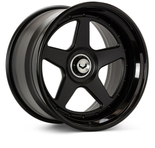 Vossen GEN-01 3pc - 20x9 - Cntr Lock - Satin Blk Cntr / Gloss Blk Out - Lamborghini Aventador Front