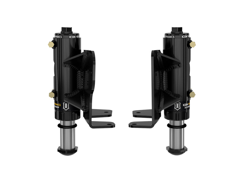 ICON 22-24 Toyota Tundra Rear Hydraulic Bump Stop Kit - 3-5in Lift