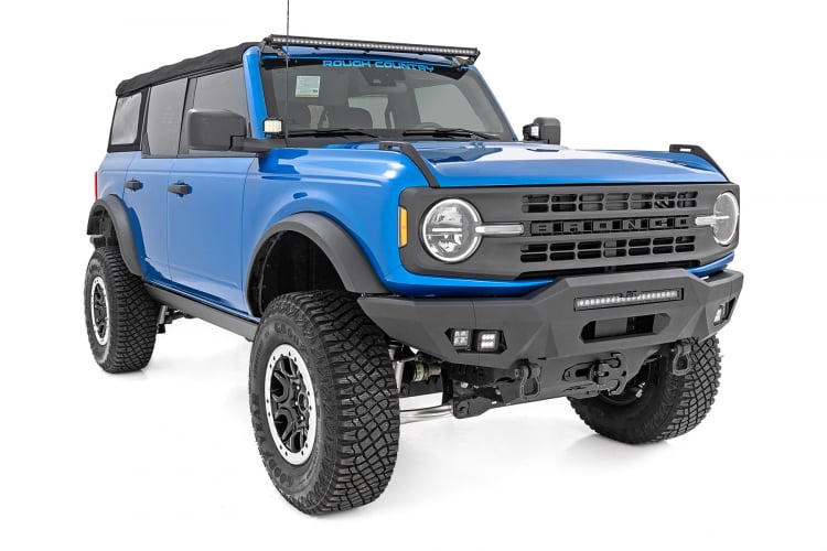 Rough Country Power Running Boards | Lighted | 4 Door | Ford Bronco 4WD (21-23)