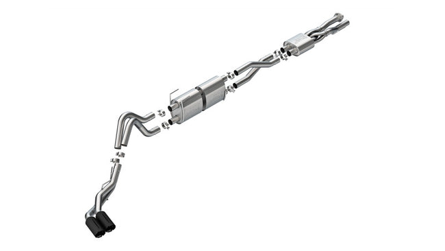Borla 20-26 Ford F250/F350 SD 7.3L V8 CC SB (160in WB) (SRW) S-Type Cat-Back Exhaust - Brawler Black