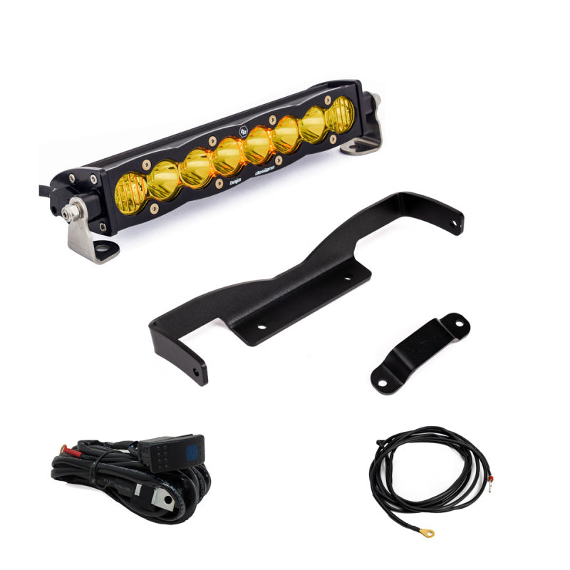 Baja Designs Can-Am, Maverick R Amber 10in S8 Shock Tower Kit