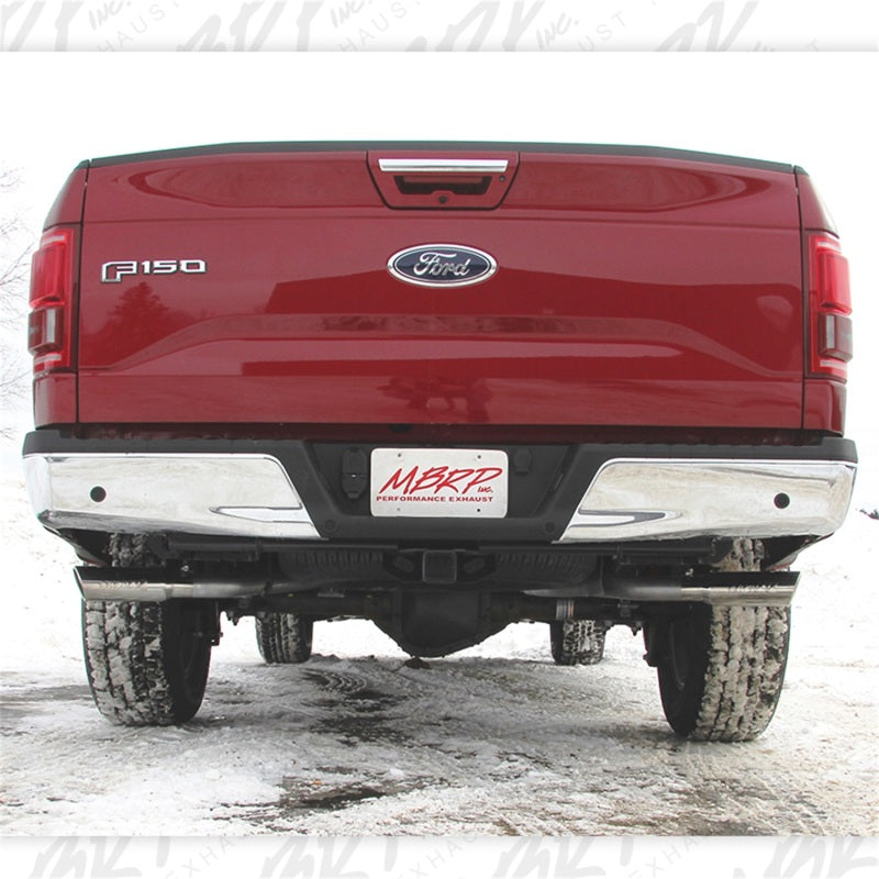 MBRP 2015-2020 Ford F-150 2.7L / 3.5L EcoBoost 2.5in Cat Back Dual Side Split Alum Exhaust System