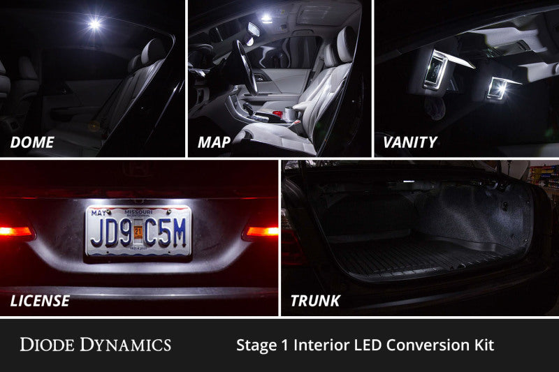Diode Dynamics 06-12 Chevrolet Impala Interior LED Kit Cool White Stage 2