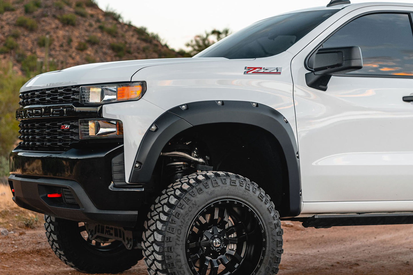Pocket Fender Flares | GXG Tungsten | Chevy Silverado 1500 2WD/4WD (19-21)