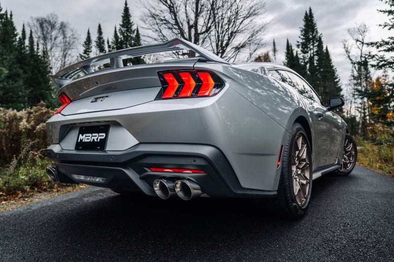 MBRP 2024+ Ford Mustang GT Armor Lite 3in Steet Profile Catback Exhaust - Stainless Steel Tips