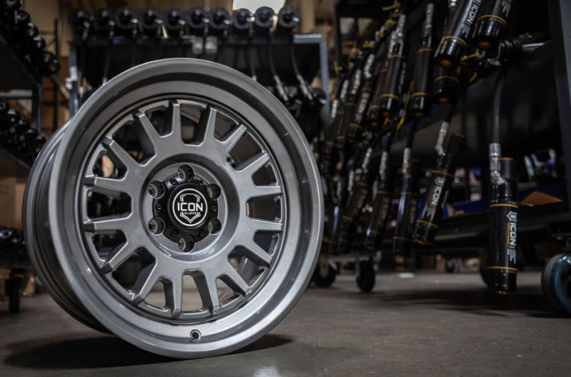 ICON Anza 17x8.5 / 5x150 / 25mm / 5.75in BS Gun Metal Wheel