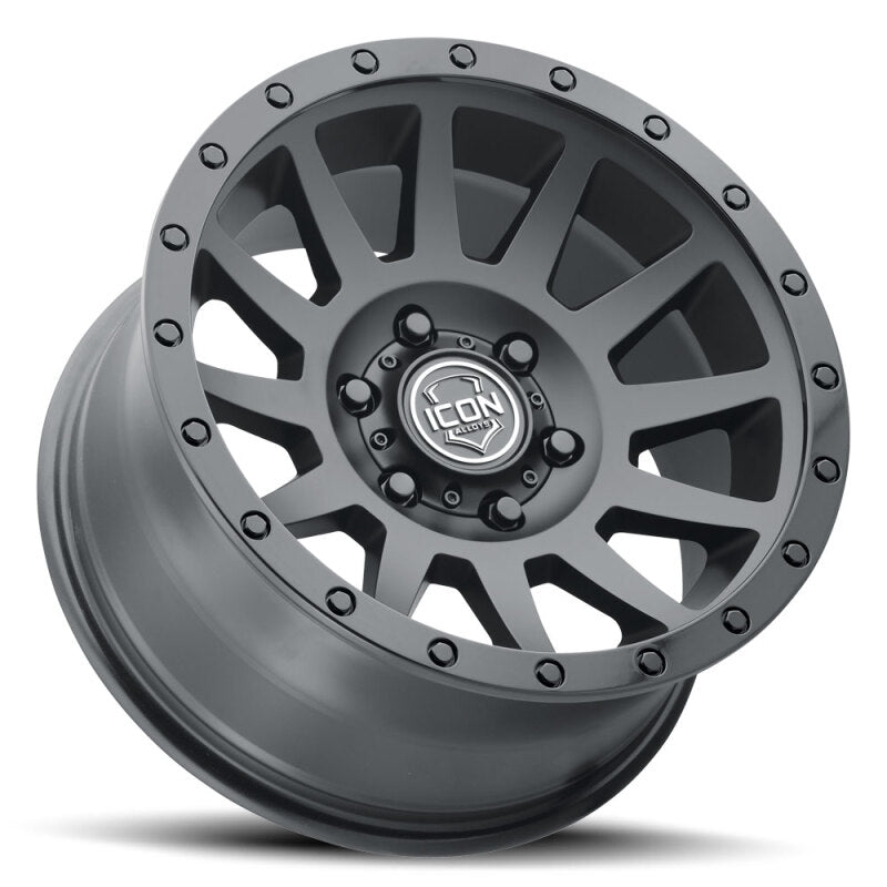 ICON Compression 18x9 / 5x5 / -12mm / 4.5in BS Double Black Wheel
