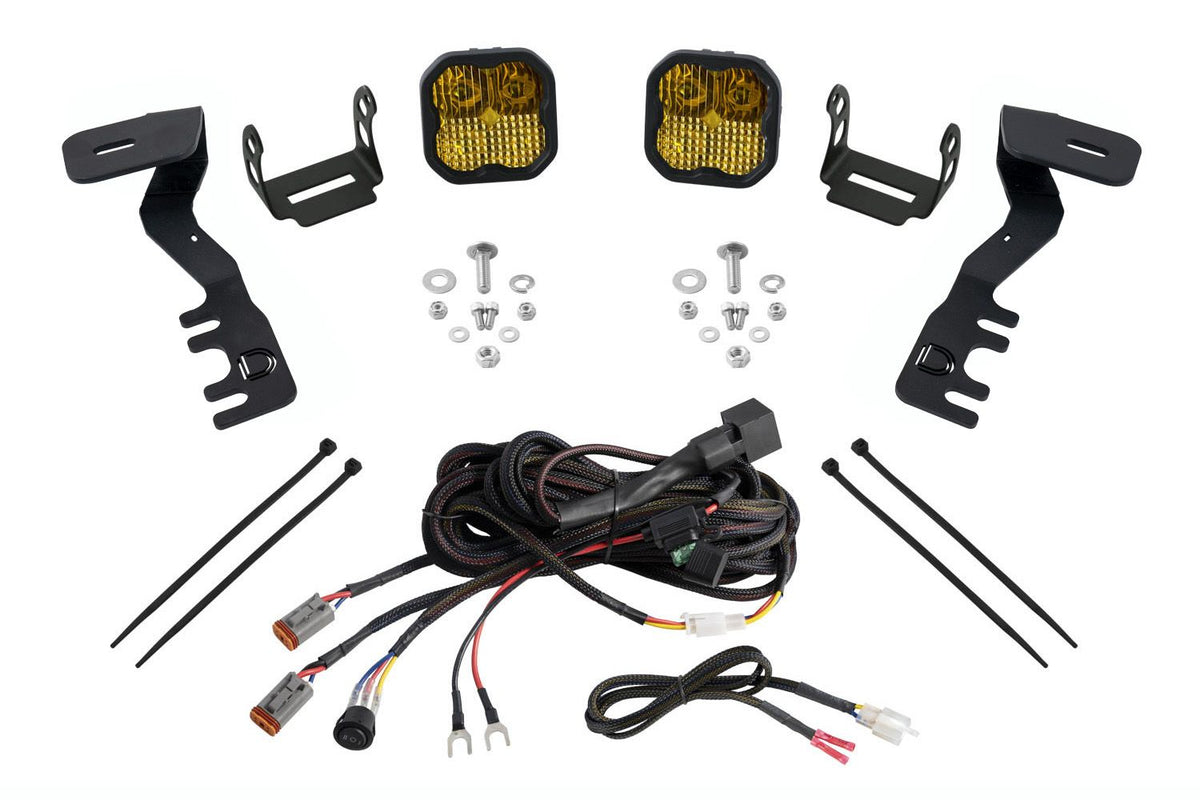 Diode Dynamics 2024+ Toyota Tacoma SS3 LED Ditch Light Kit- Pro Yellow Combo