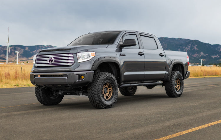 Rough Country Pocket Fender Flares, Gloss Black, Toyota Tundra (2014-2021)