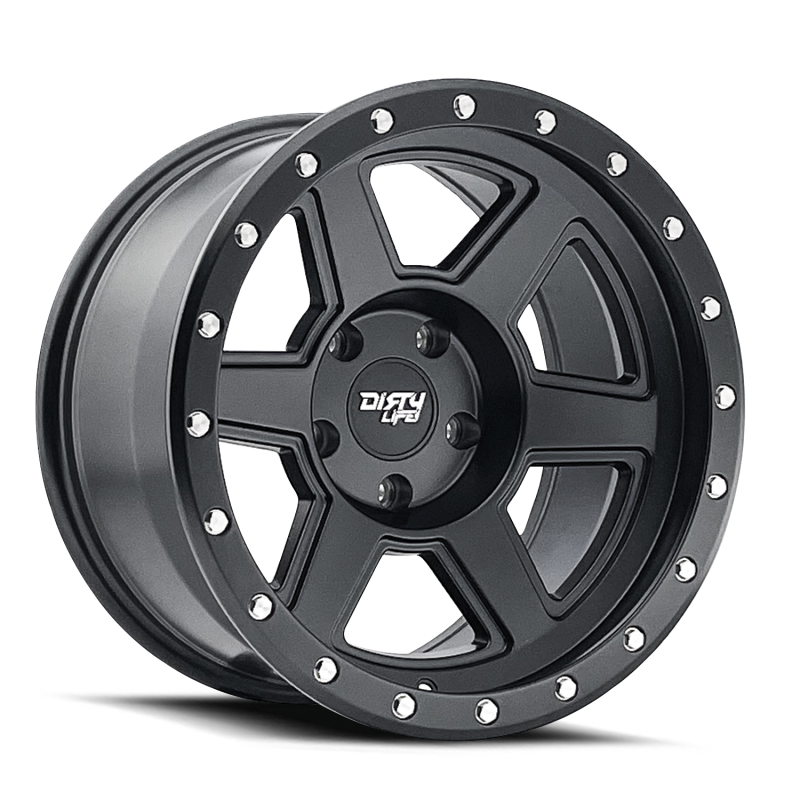 Dirty Life Compound 9315 18x9 / 5-127 BP / -12mm Offset / 78.1mm Hub Matte Black Wheel