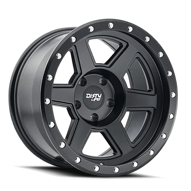 Dirty Life Compound 9315 20x9 / 6-135 BP / -12mm Offset / 87.1mm Hub Matte Black Wheel
