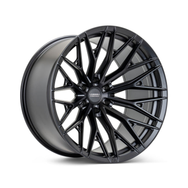 Vossen HFX-6 17x9 - 6x135 - ET0 - Super Deep Face - 87.1 - Satin Black Wheel