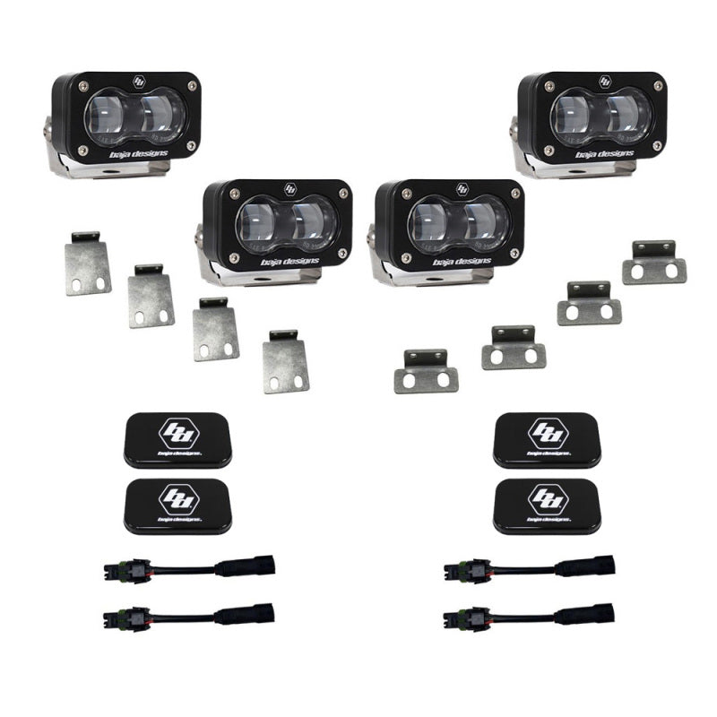 Baja Designs 21-23 Ford F-150 Raptor S2 SAE Dual Fog Pocket Light Kit - Clear